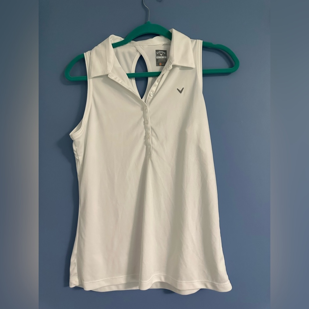 🎾 Callaway Tennis Collared Tank Top - Size Medium